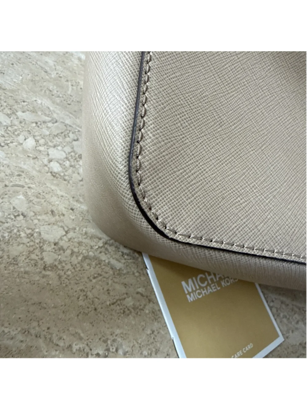 Michael Kors Brandi Leather Shoulder Bag Gold Hardware NWOT